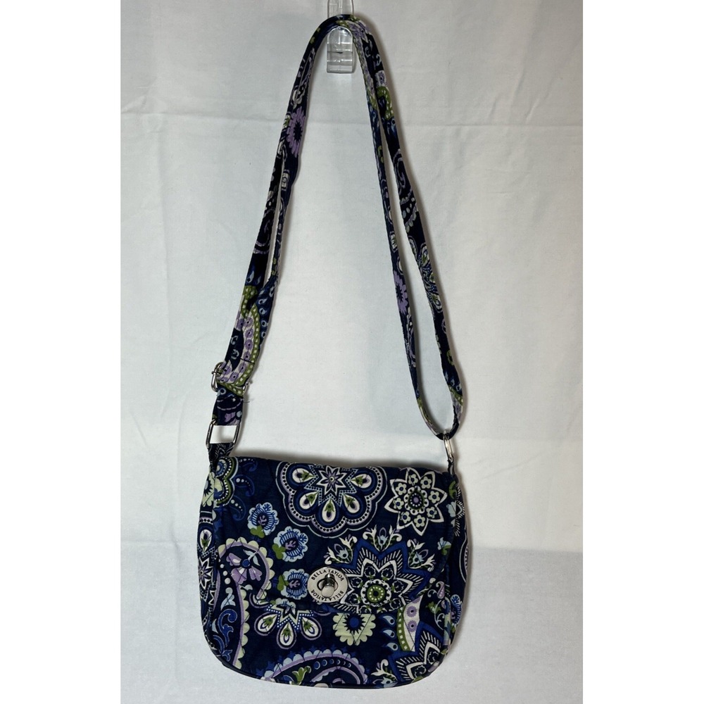Bella Taylor Crossbody Madrona‎ Blue Purple Paisley Bag Purse